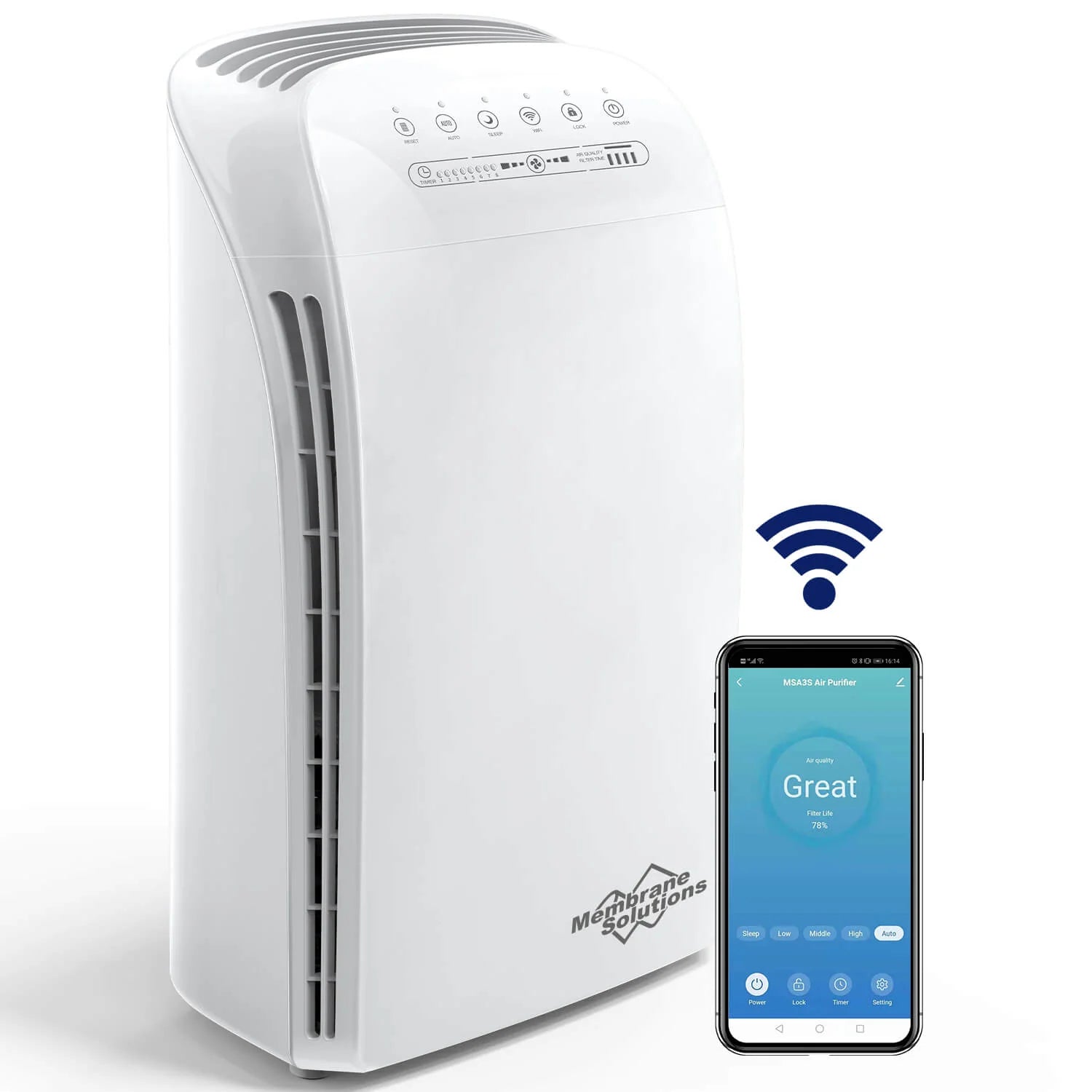 MSA3S Best Smart Wifi Air Purifier For Home &amp; Allergen