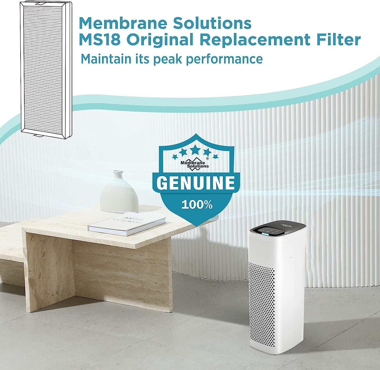 MS18/MS19 Series HEPA Air Purifier Filter Replacement