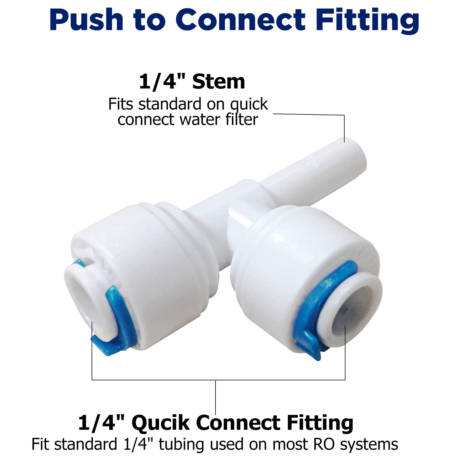 T33 1/4" Inline Post Carbon Filter Cartridge with Tube Fitting (Pack of 2)