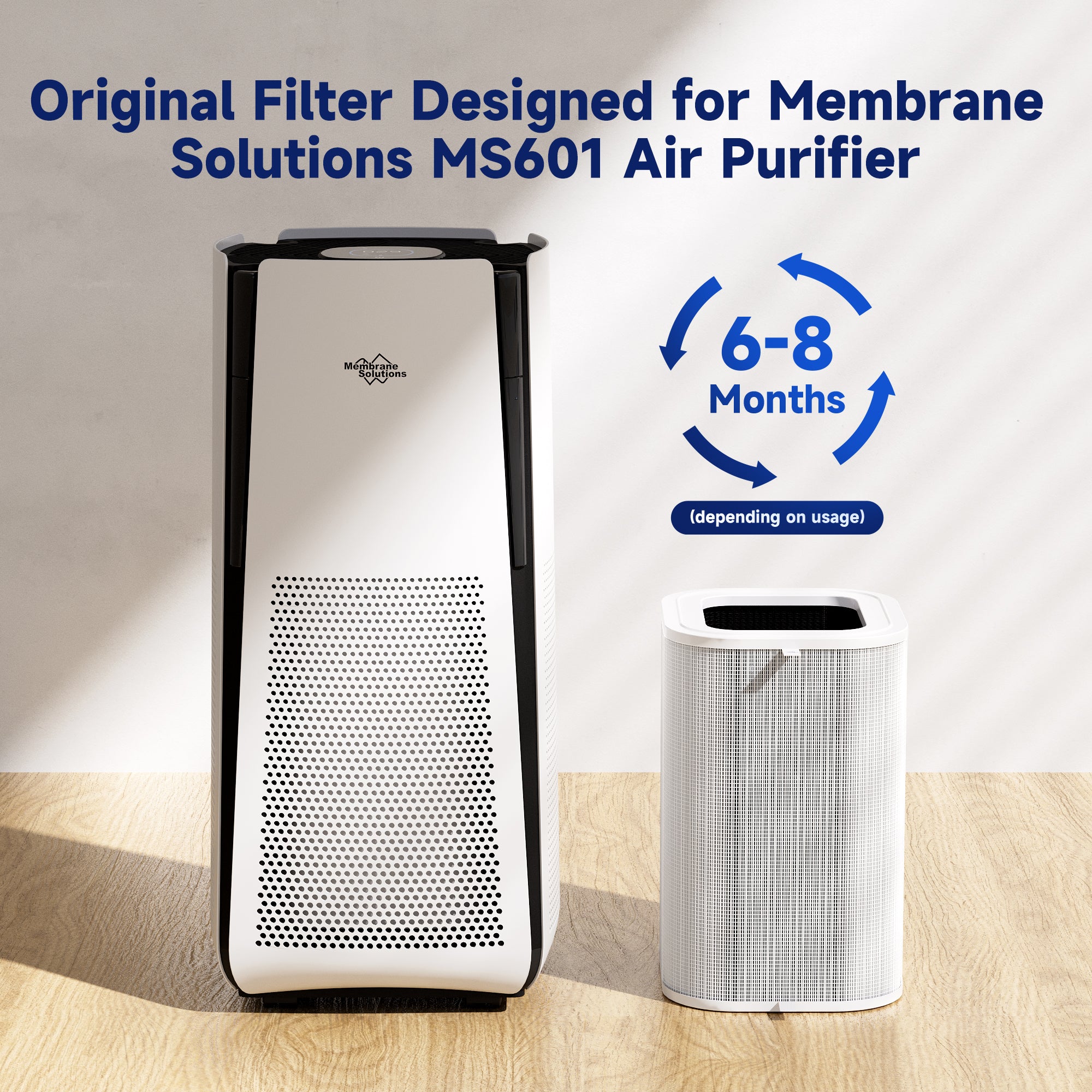 MS601/MS600 Anti Allergy Air Filter Replacement for Extra Large Room