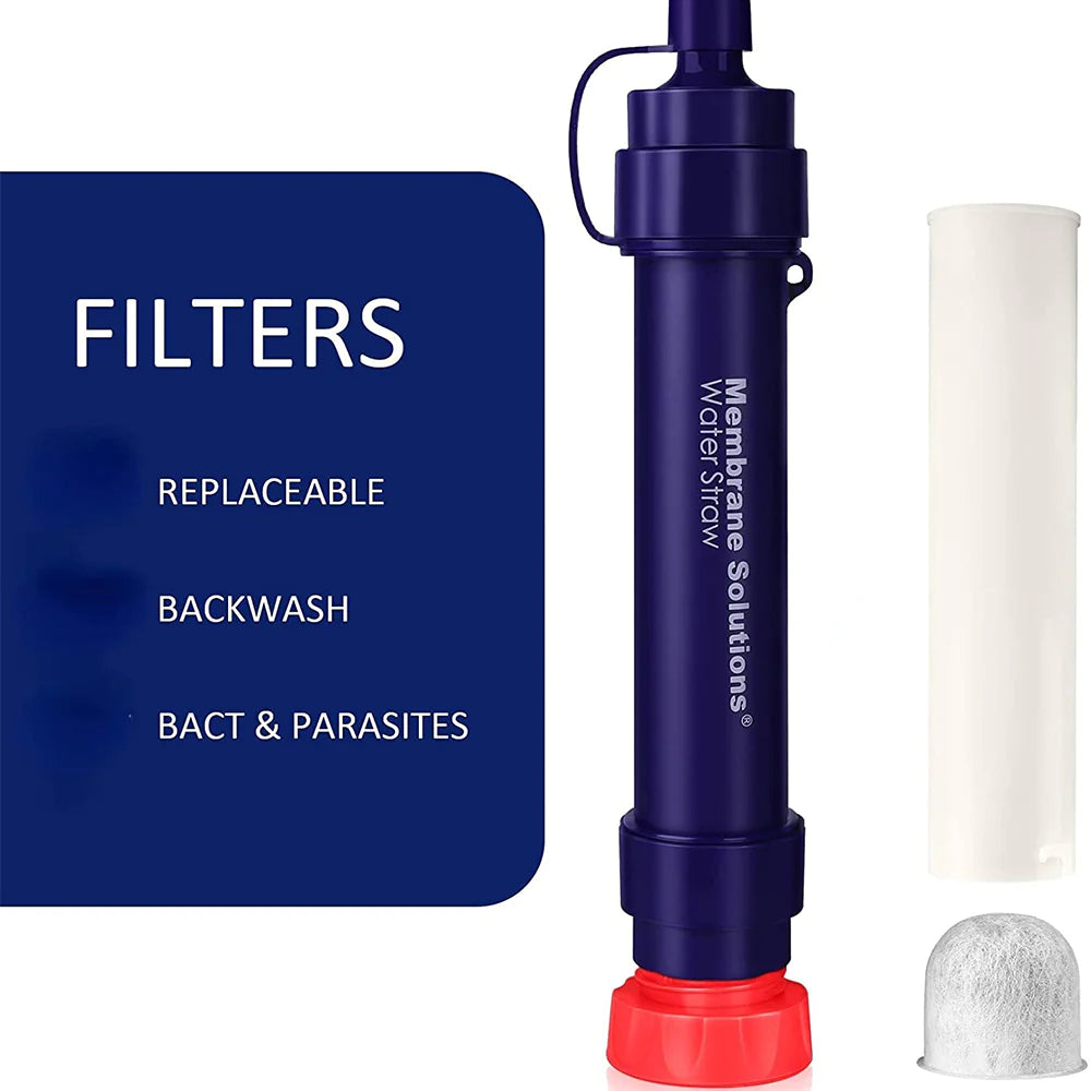Personal Water Filter Straw for Emergency Use