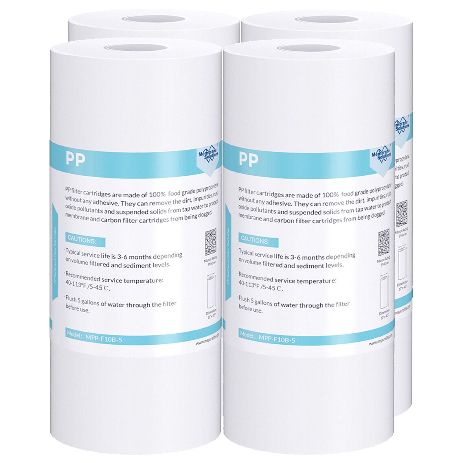 PP Sediment Water Filter Replacement Whole House 10" x 4.5"