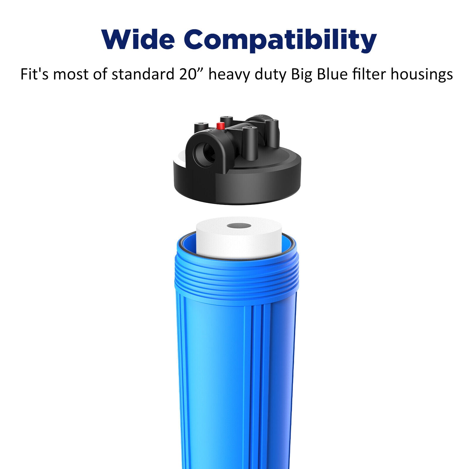 Melt-Blown Sediment Water Filter Big Blue Cartridge 1/5 μm 20"x4.5"