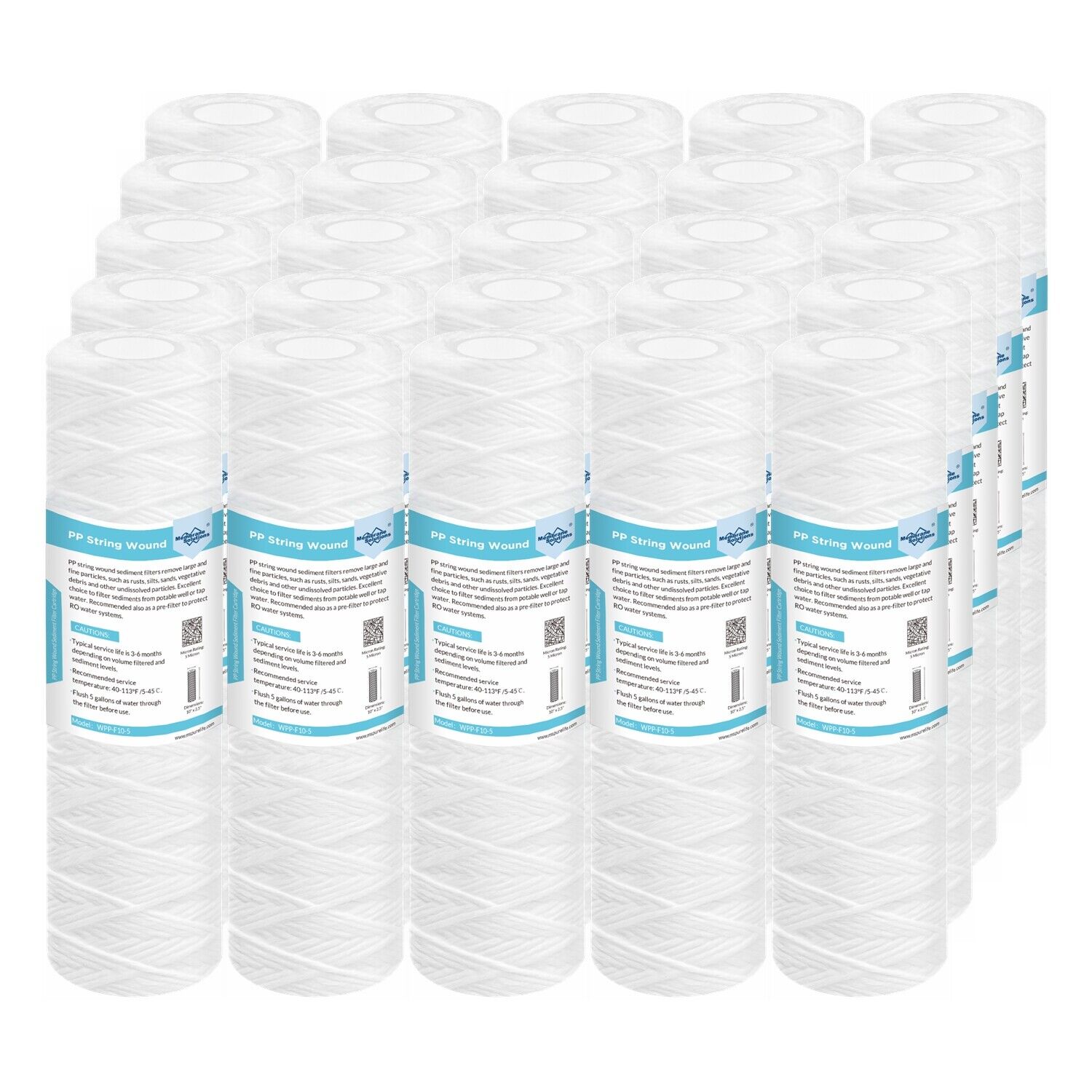 10''× 2.5'' String Wound Sediment Filters