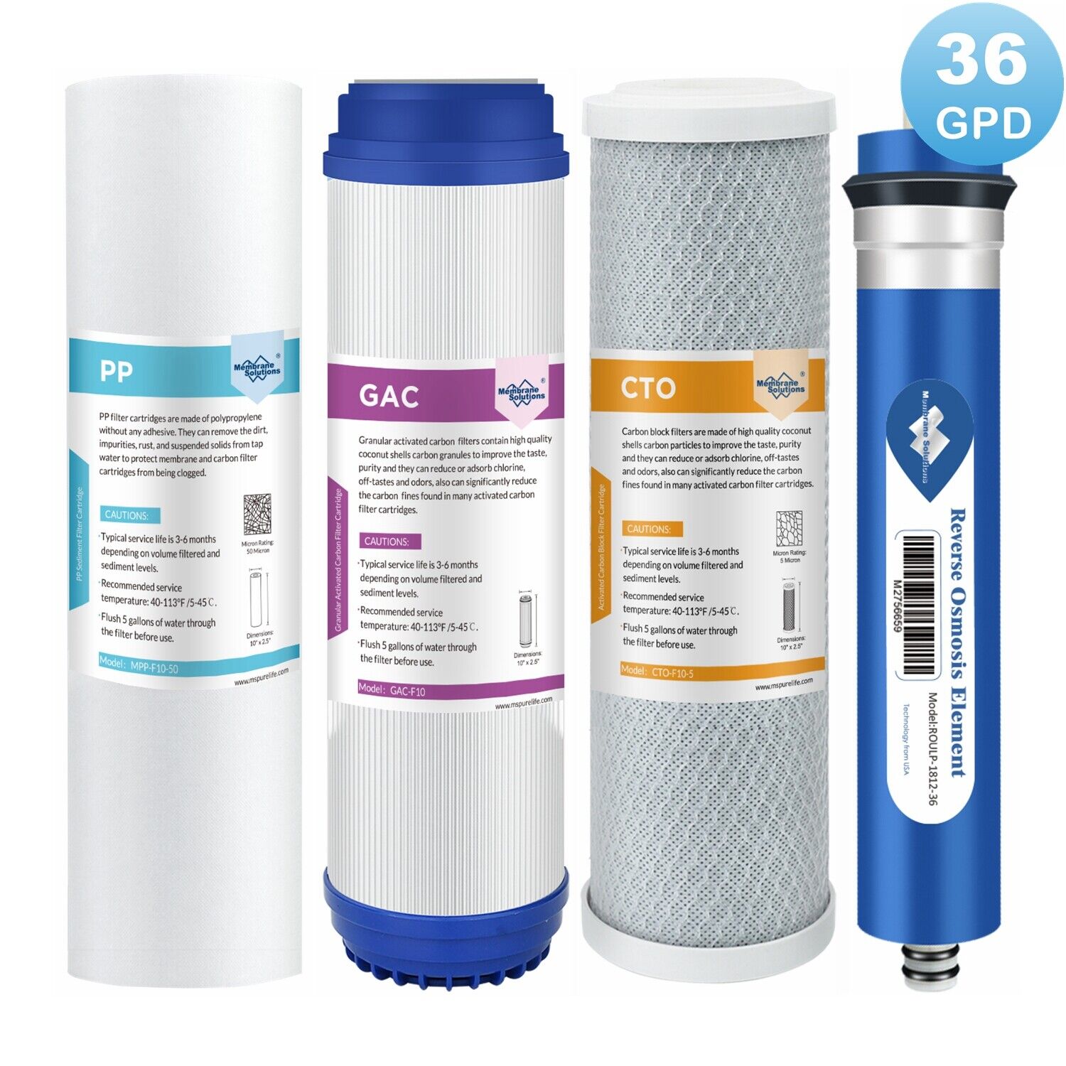 4 Stage RO Membrane Carbon Sediment Reverse Osmosis Drinking Water Filter