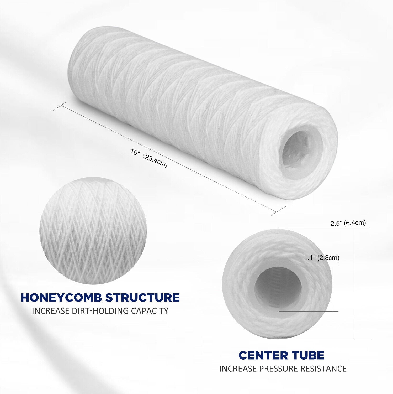 10''× 2.5'' String Wound Sediment Filters