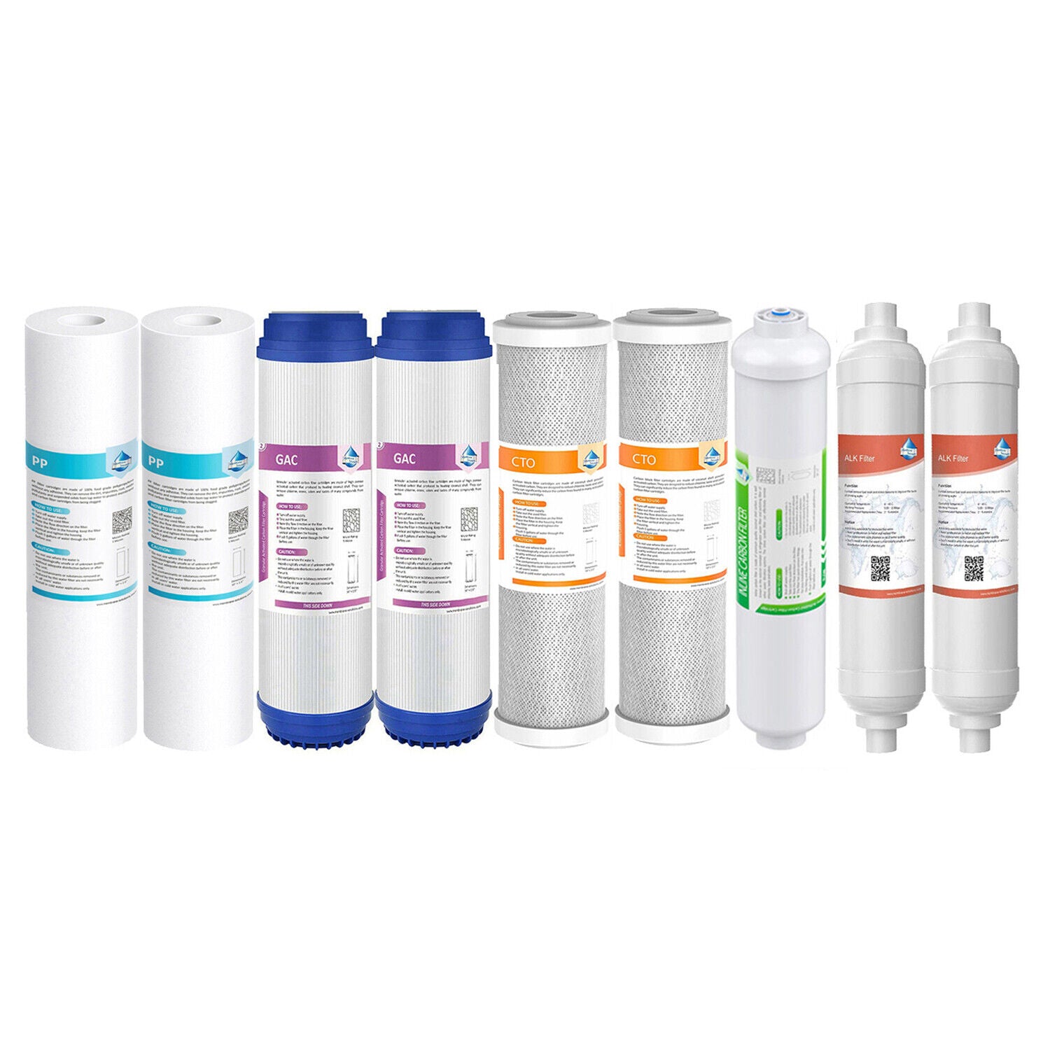 5-6 Stage Reverse Osmosi System RO Water Filter Set Sediment Cartridge Replacement