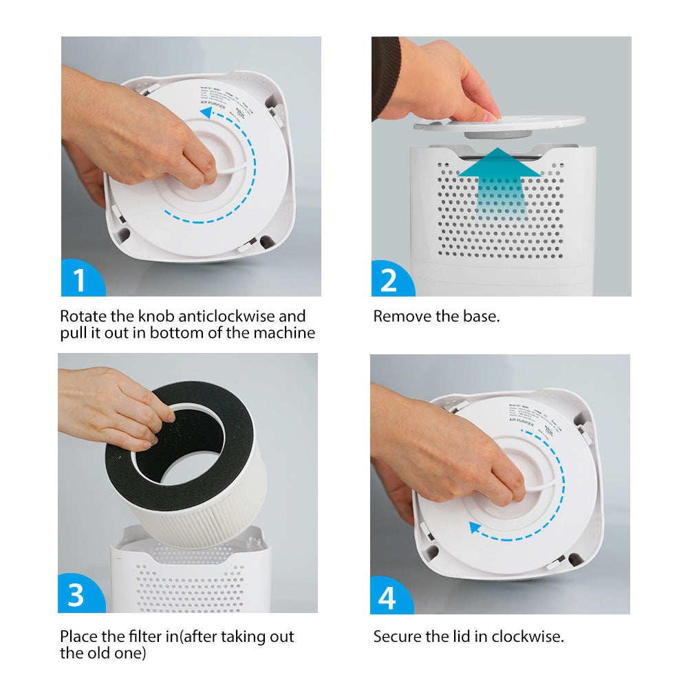 MSB3 Desktop Air Replacement Filter with True Hepa Air Filter